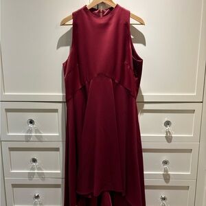 Elegant Ted Baker Sleeveless Burgundy Dress